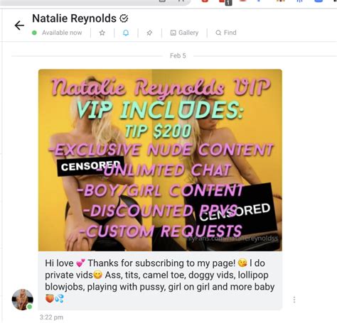 natalie rynolds nude|Natalie Reynolds Nude Onlyfans Blonde Tiktok BJ Leaked Video